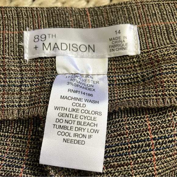 NWT 89th & Madison Dress Pants Size 14 Women’s 027 - Picture 2 of 5